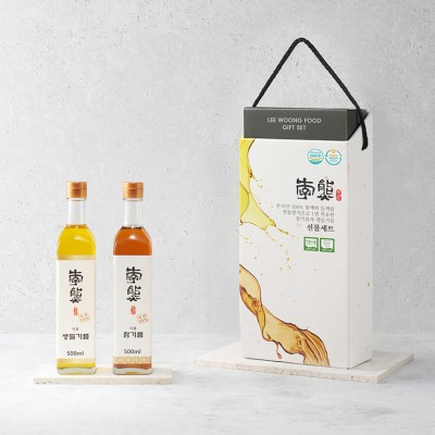 선물세트 1호 (참기름500ml+생들기름 500ml)